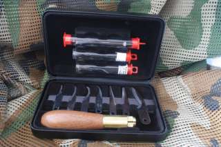   Compact Deluxe Wood Carving Tool Kit w/assorted carving blades  