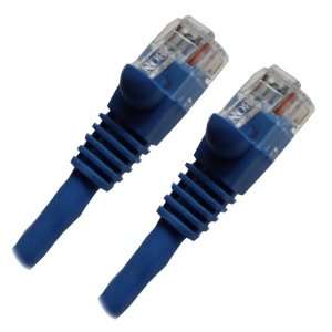 Blue Ethernet Network, Patch Cable, Molded Snagless Boot 