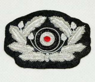 WW2 GERMAN ARMY OFFICER SILVER HAT WREATH  5322  