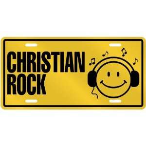   LISTEN CHRISTIAN ROCK  LICENSE PLATE SIGN MUSIC
