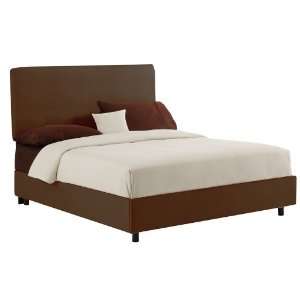  Queen Skyline Premier Chocolate Upholstered Bed: Furniture 