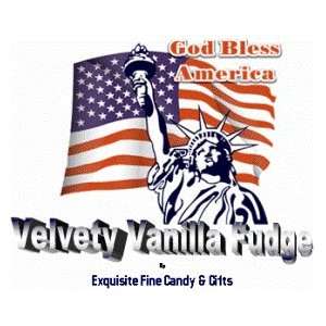 Custom Labeled Gift God Bless America Velvety Vanilla (White Chocolate 