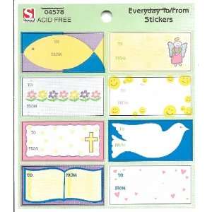  Christian Symbols To From Gift Tag Stickers (04578 