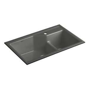   Sink with Single Hole Faucet Drilling, Thunder Grey: Home Improvement