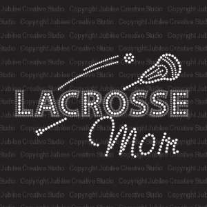  Lacrosse Mom Iron On Rhinestone Transfer Arts, Crafts 