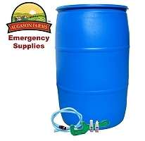 Emergency Purified Water Storage Kit 55 GAL Barrel  