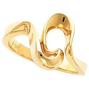 14K Yellow Gold RING Metal Fashion Ring Jewelry