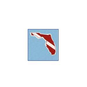  Trident Large State Dive Flag Stickers Florida