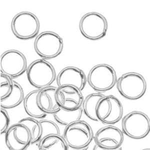  Silver Plated Closed 4mm Jump Rings 21 Gauge (50)