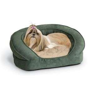 DELUXE ORTHO BOLSTER SLEEPER MEDIUM GREEN DOG BED  