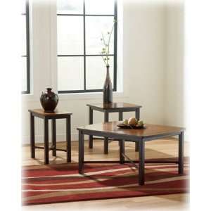  Wooden 3 Pieces Accent Table Set: Furniture & Decor