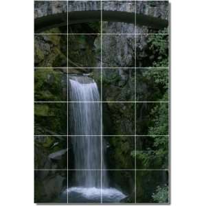  Waterfalls Photo Backsplash Tile Mural 4  32x48 using (24 