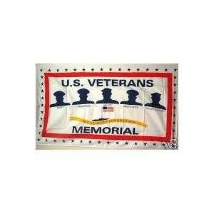   Economy 3 x 5 Military Flag   Veterans Memorial: Office Products