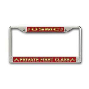   Marine Corps Private First Class License Plate Frame: Everything Else