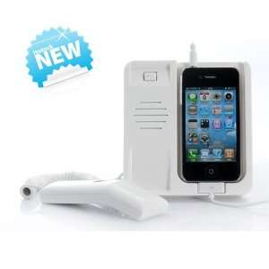  White Color Classic Phone Dock Handset for Iphone 4, 3g 