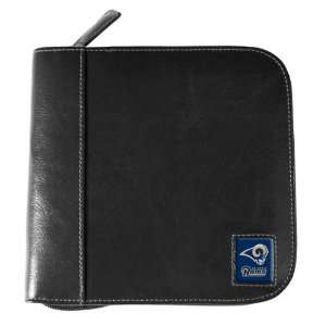  St. Louis Rams Black Square Leather CD Case: Sports 