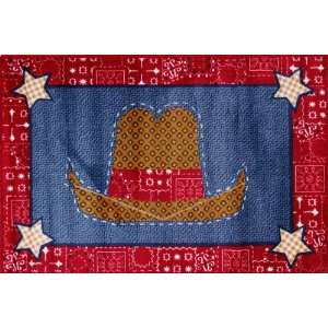   Collection Cowboy Quilt 39X58 Inch Kids Area Rugs: Furniture & Decor