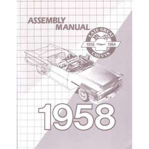  1958 CHEVROLET Assembly Manual Book Rebuild: Automotive