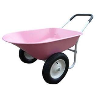 Marathon Industries Wheelbarrow   Pink, Dual Wheel 