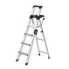   Six Foot Lightweight Aluminum Folding Step Ladder w/Leg Lock & Handle