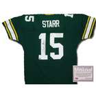   Bart Starr Hand Signed Authentic Style Green Bay Packers Green Jersey