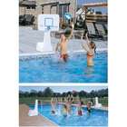   in 1 Swimming Pool Basketball Hoop and Volleyball Combo Set