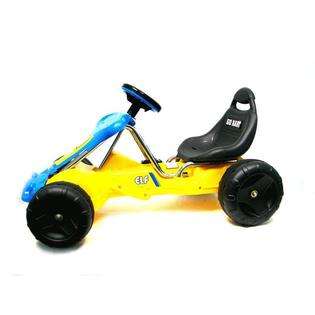 Trademark Go Kart Ride On Cars Battery Operated Yellow 