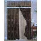   Window Curtains / Drapes / Panels with Sheer Linen and Valance Set