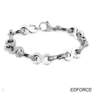 EDFORCE Exquisite Gentlemens Bracelet Stainless Steel  
