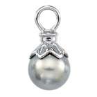  gold black tahitian pearl pendant with chain 18 14k white gold black 