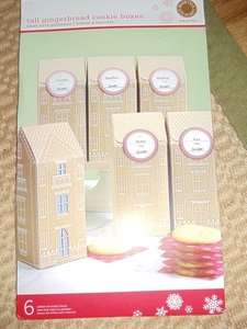 Martha Stewart Tall Gingerbread Cookie Boxes Christmas Baking NEW Set 