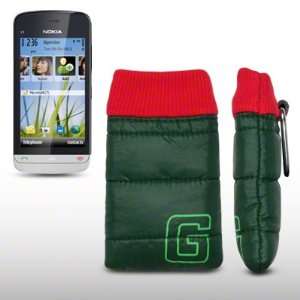   04 DOWN JACKET STYLE POUCH CASE BY CELLAPOD CASES GREEN Electronics
