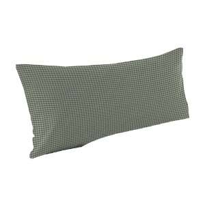  Patch Magic Green and White Small Windowpane Fabric Pillow 