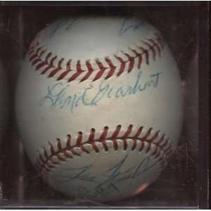  Ohio BB Hall of Fame Signed Baseball 12 Sigs JSA LOA 