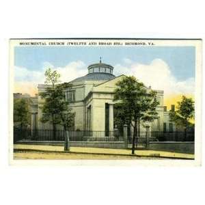   Church Postcard 12th & Broad in Richmond Virginia 