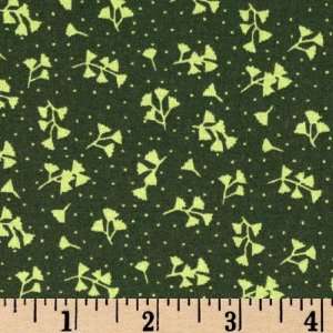  45 Wide Bluebird Serenade Floral Green Fabric By The 