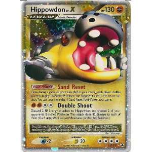   Hippowdon LV.X Holo Rare 107/111 Rising Rivals Pokemon Toys & Games