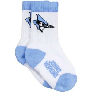  Johns Hopkins Blue Jays Toddler White Crew Socks Sports 