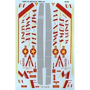    F/A 18 A+ Hornet: US Marines VMFA 134 (1/32 decals): Toys & Games