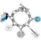Lucky Brand Womens Peace Charm Stainless Watch   Silver Bracelet 
