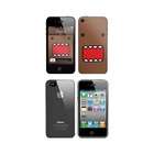   Bundle Package w Domo Face & iPhone 4 Clear Plastic Case For iPhone 4