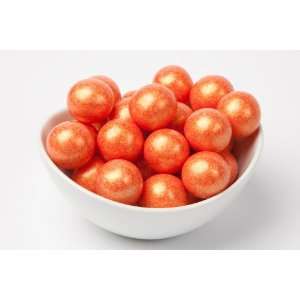 Pearl Orange Gumballs (14 Pound Case) Grocery & Gourmet Food