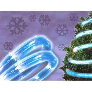 Brite Star 12 Blue Flat Wide LED Christmas Party Rope Light at  