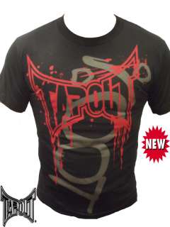 New Tapout Tagged Mens UFC MMA Cage Fighter t shirt Black  