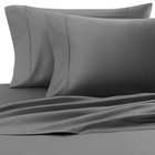   100% Egyptian Cotton SOLID Grey King Duvet Cover with Fitted Sheet