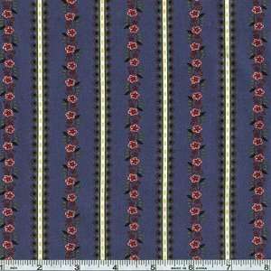   Miller Marabel Stripe Blue Fabric By The Yard Arts, Crafts & Sewing