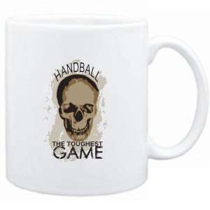  Mug White  Handball the toughest game  Sports Sports 