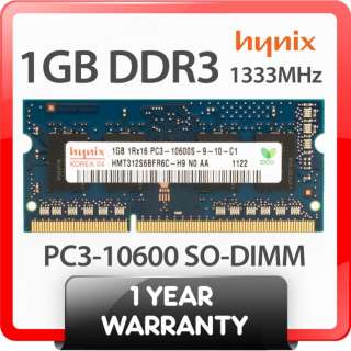   DDR3 1333MHz PC3 10600 204 pin SO DIMM RAM Memory HMT312S6BFR6C H9 Mac