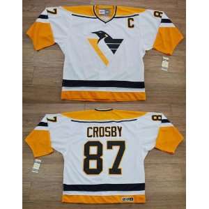  Pittsburgh Penguins #87 Sidney Crosby Throwback White W 