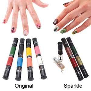 Migi Nail Polish Art 12 Colors (6 Pens): Original & Sparkle w/ Glitter